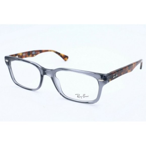 New Ray Ban RB 5286 5629 Rectangle Gray Tortoise shell Eyeglasses